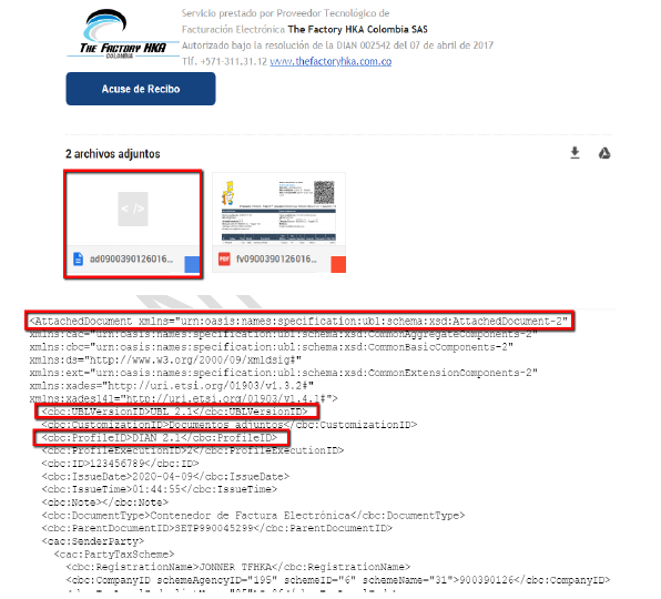 Documentos electrónicos en plataformas de recepción