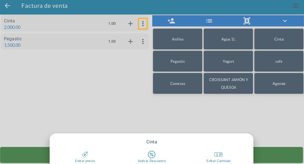 Interacción por producto
