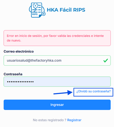 Imagen 4: Olvidó su Contraseña