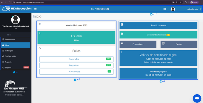 Figura 2: Estructura de Interfaz de usuario