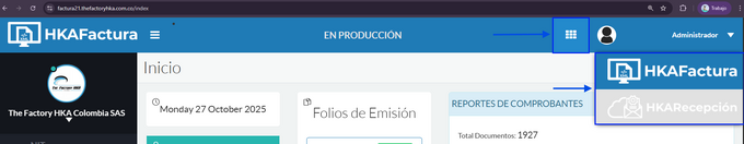 Figura 1: Cambio de módulo recepción
