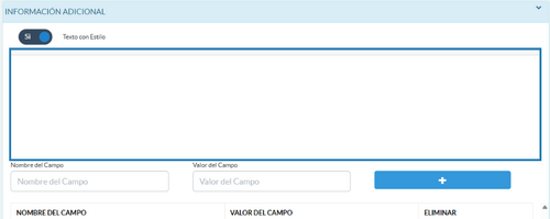 Información adicional